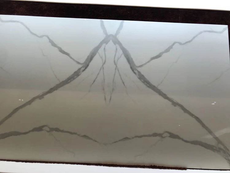 Artificial Calacatta White Stone Slab - nano-glass