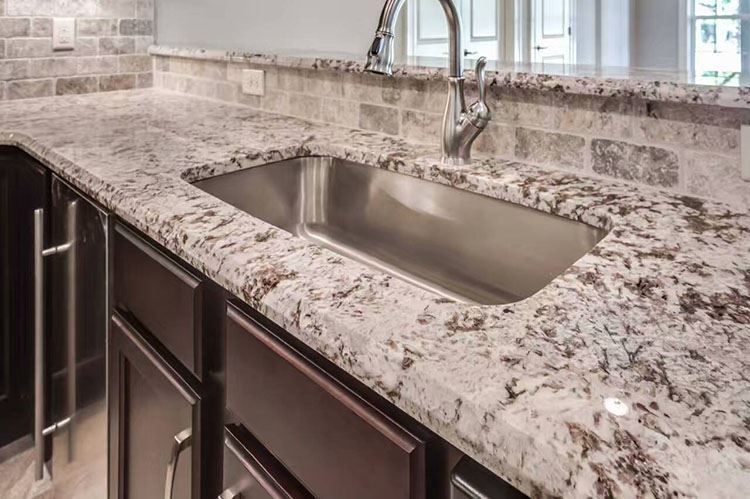 Crystal White Granite Kitchen Countertop - granite-countertop