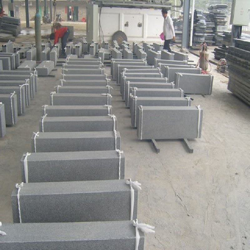 Bushhammered Grey Granite Kerbstone - kerb-stone