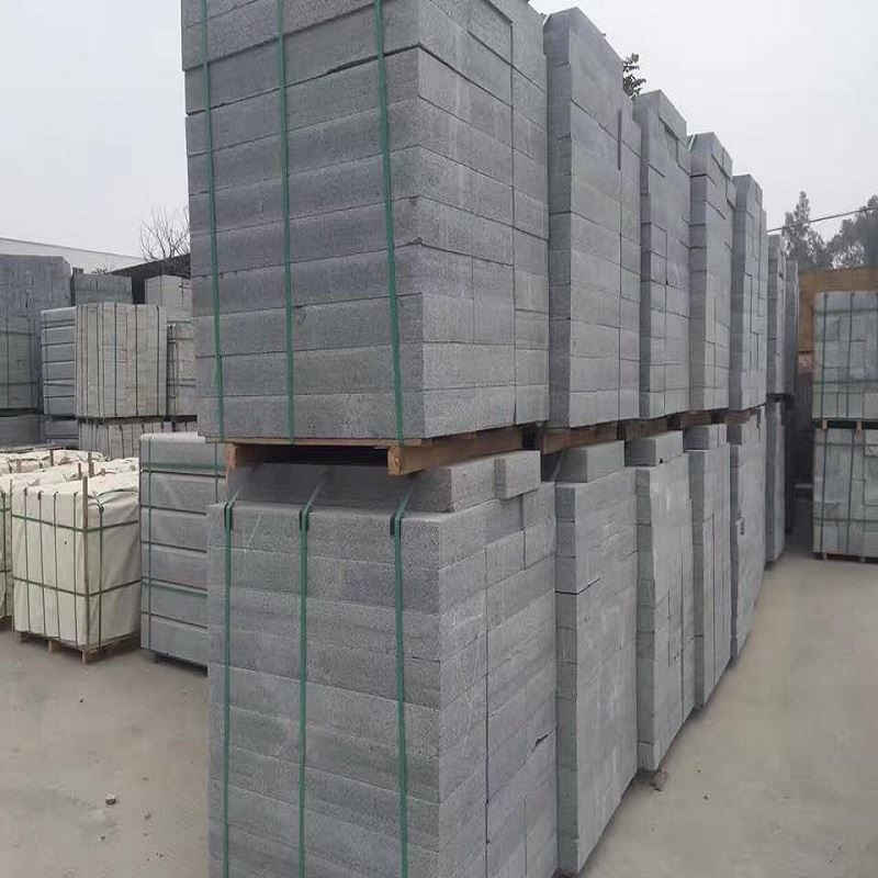 Bushhammered Grey Granite Kerbstone - kerb-stone