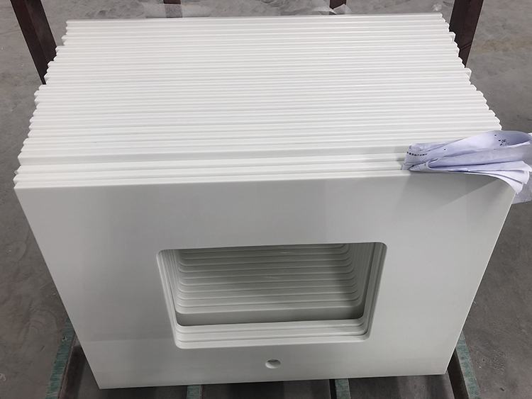 Pure White Nano Countertop Vanity - vanity-top