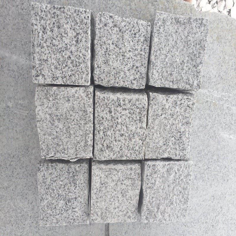 Natural Split G603 Cube Granite - cobble-stone