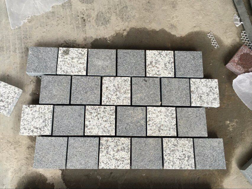 Paving Stone Grey Granite Cobble Stone - cobble-stone