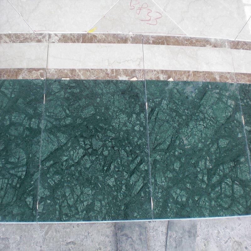 Verde Guatemala Dark Green Marble Tiles - marble-tiles