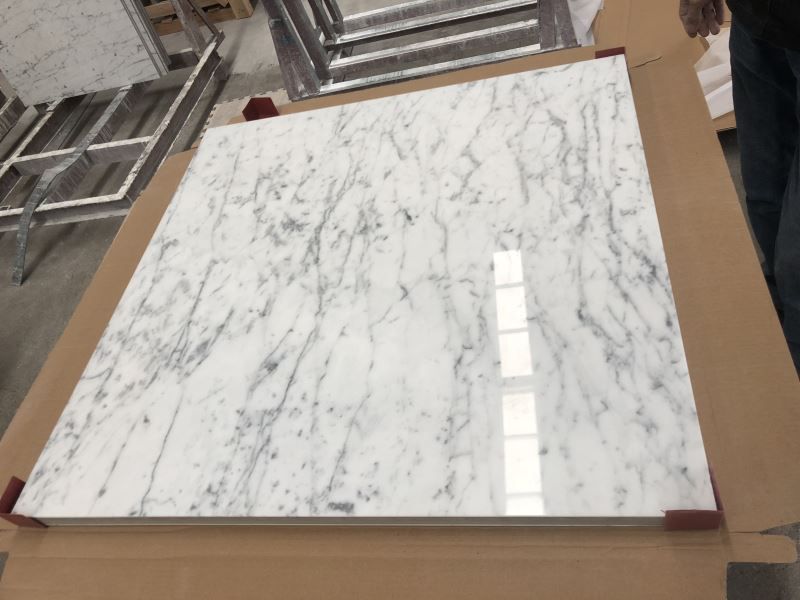 Carrara White Marble Composite Tiles - marble-tiles