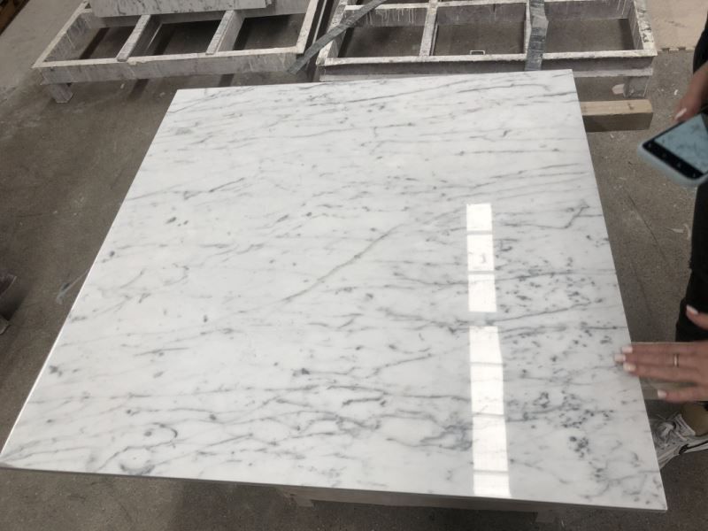 Carrara White Marble Composite Tiles - marble-tiles