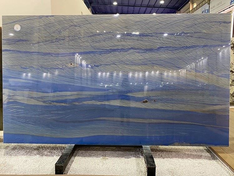 Sky Blue Luxurious Marble Slab - marble-slabs