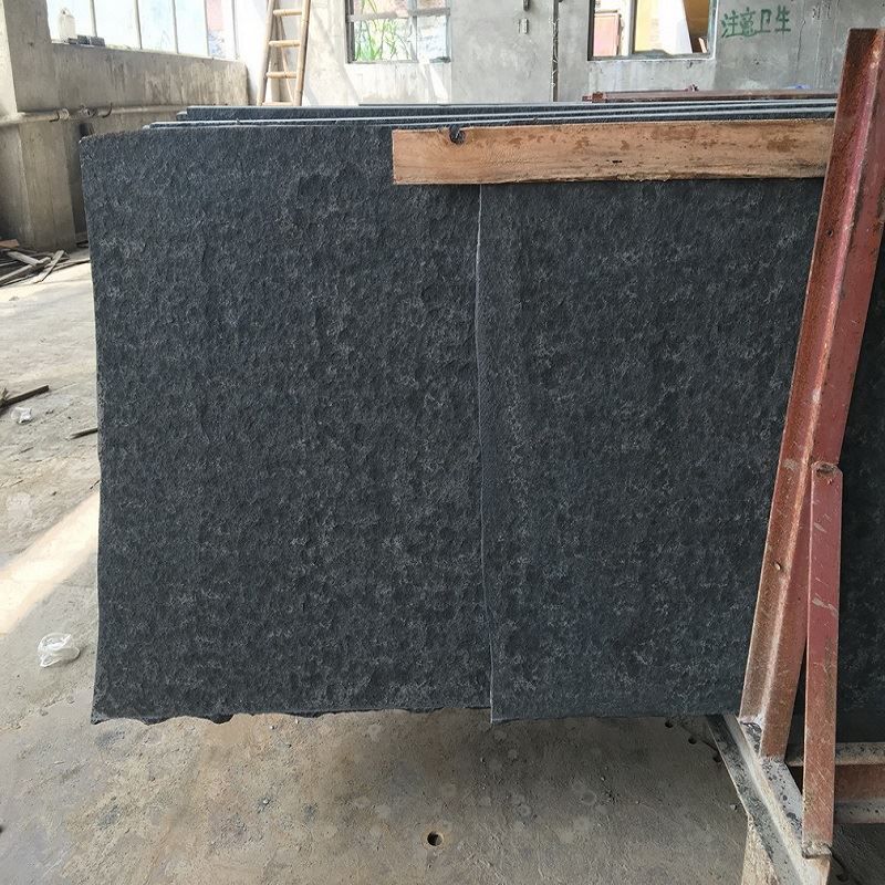 Flamed Mongolian Black Granite Small Slab - granite-tiles