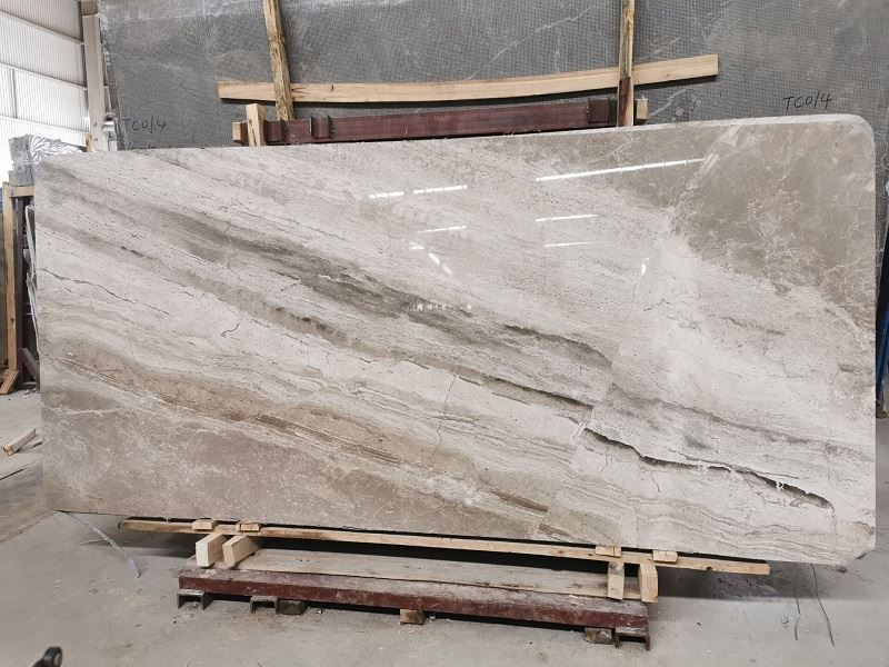 Grey marble slab for home decoration