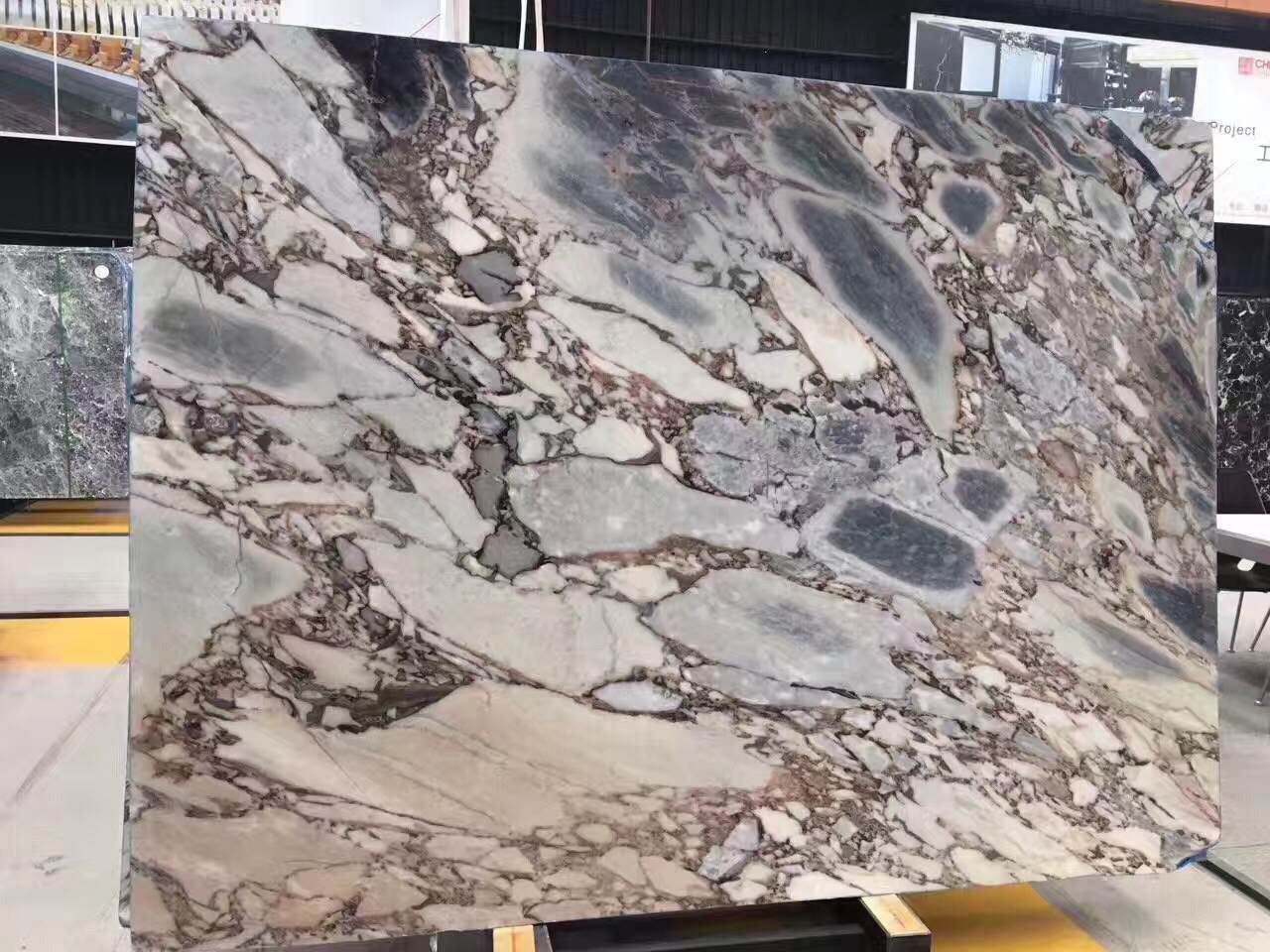 Silver Blue Marble Slab For Wall Decoration - marble-slabs
