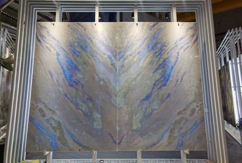 Luxury Stone Fantasy Blue Book Match Slabs - marble-slabs