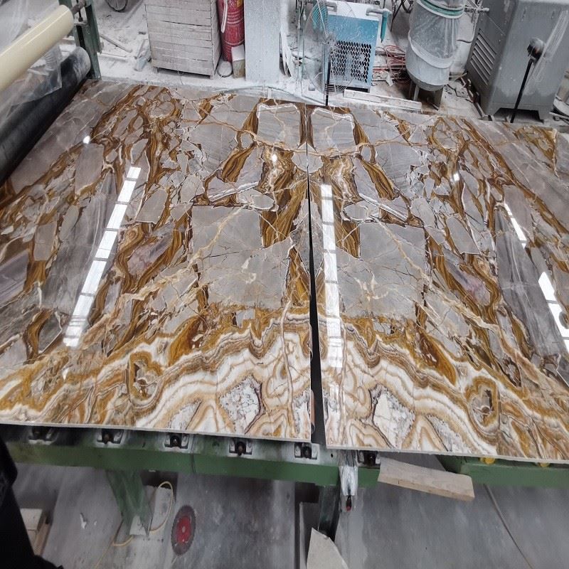Imperial River Gold Luxurious Marble Slab - marble-slabs