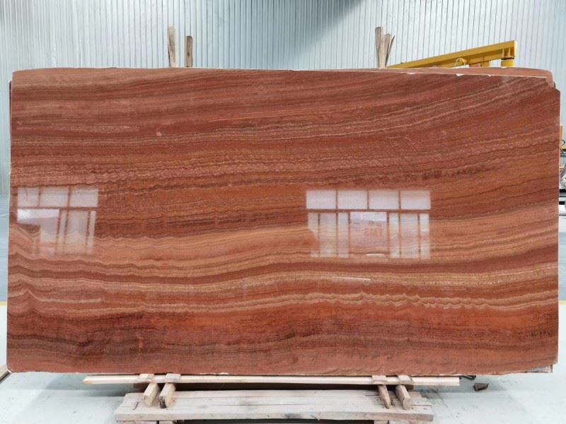 Red Wood Grain Onyx Marble - onyx-stone