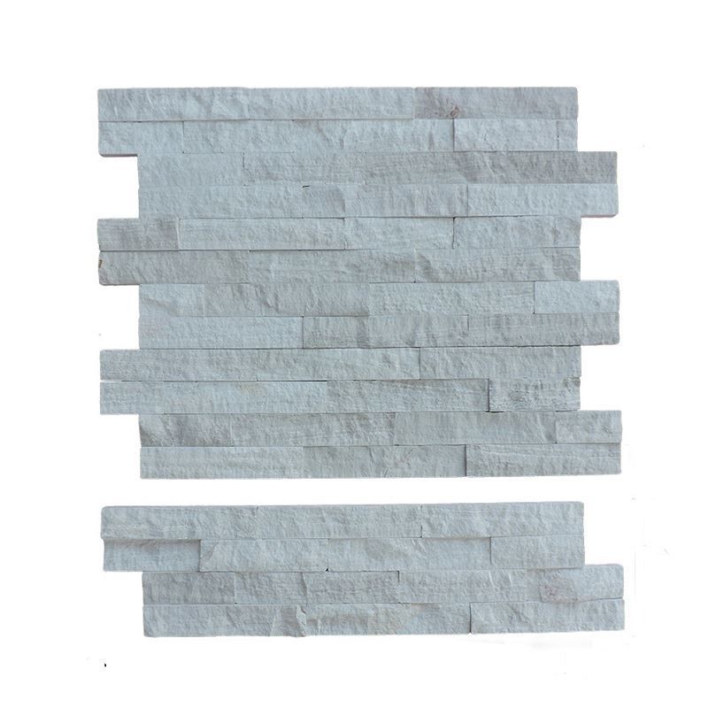 White Wood Vein Culture Stone Tiles - slate