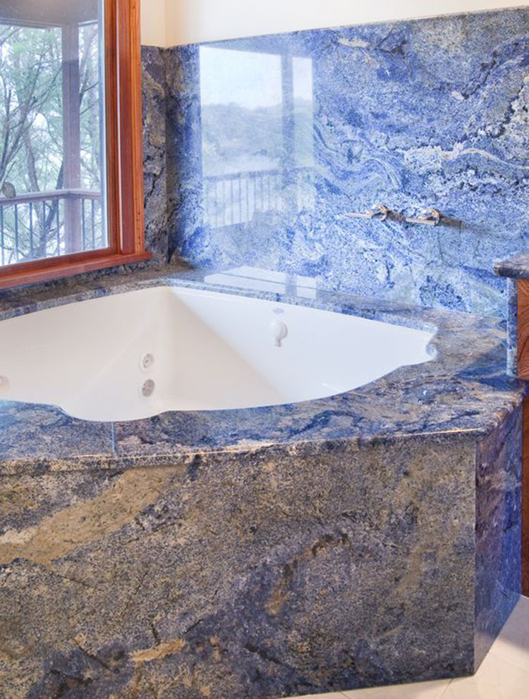 Azul Bahia Granite Slab for Wall - granite-slabs