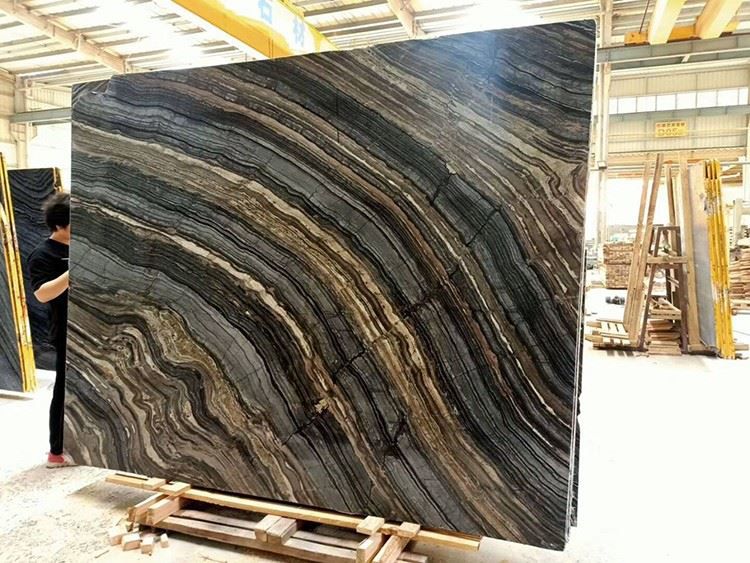 Gold Wood Marble Slab For Wall Cladding - marble-slabs