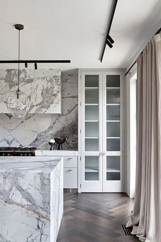 Invisible Grey Marble Slabs for flooring