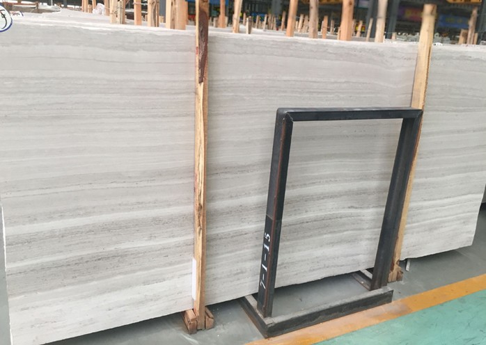 Chinese White Color Texture Marble Wood Slabs - marble-slabs