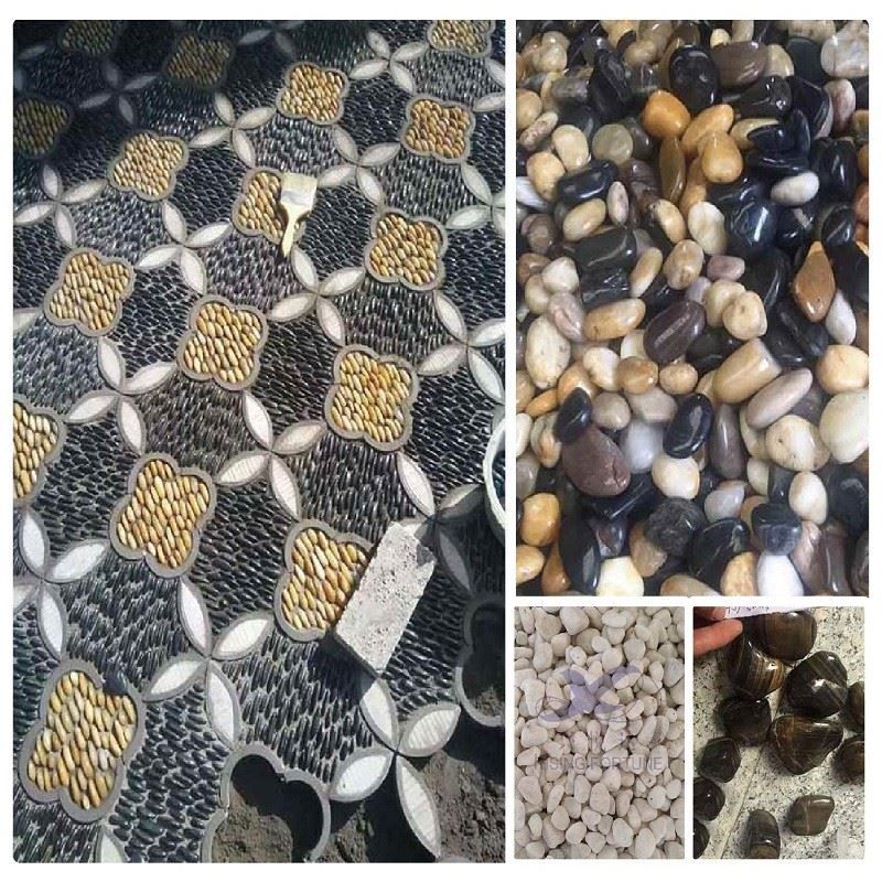 Black Pebble Stone For Garden - fountain-carving-products