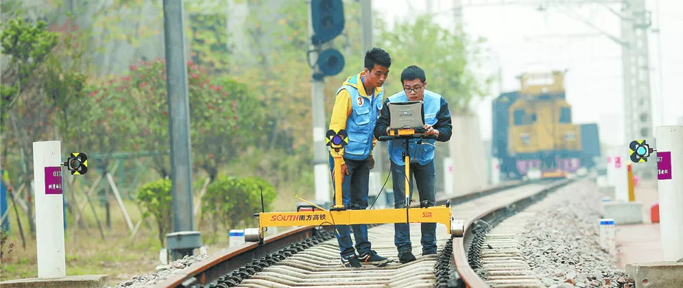 tilt sensor used in high speed train track gauge leveling