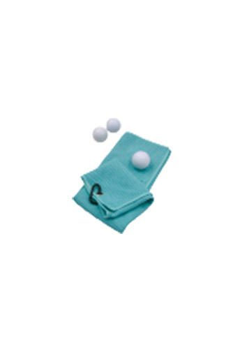 Tri fold golf towel with with grommet and hook