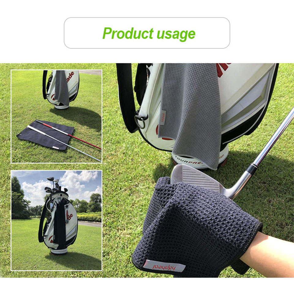 Golf towel with hook