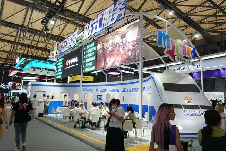 My Card train booth during ChinaJoy