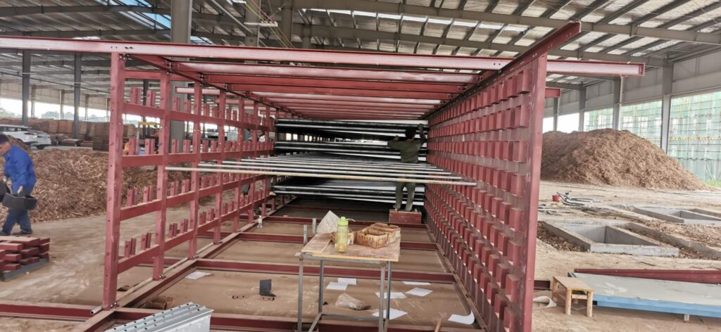 4 Deck Veneer Roller Dryer is now Under Installation in Guangxi1