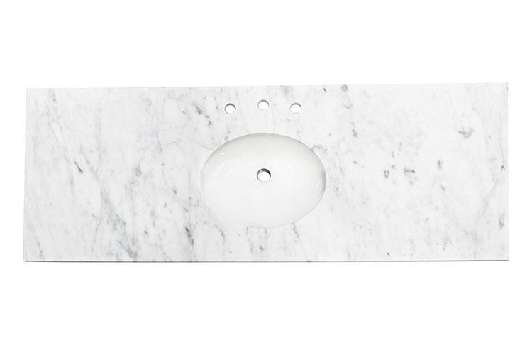 PERFECT STONE - Have A Look Of Carrara Marble Vanity Top