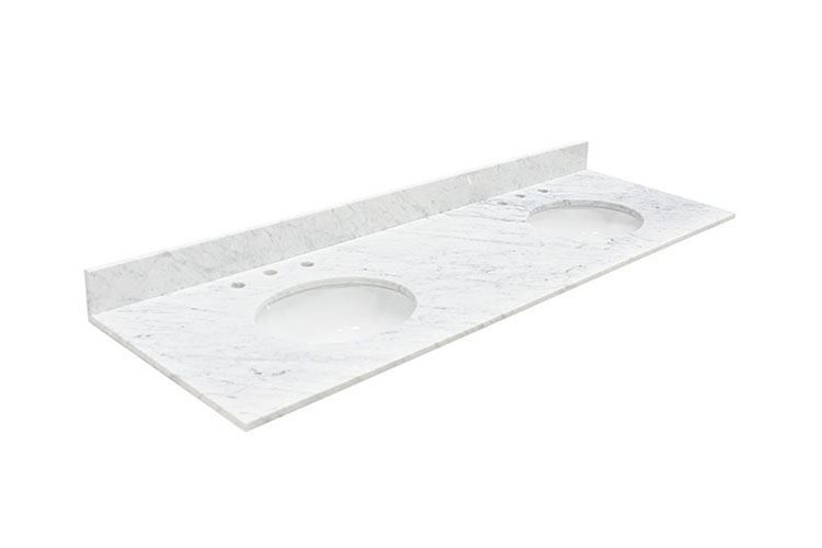 PERFECT STONE - Have A Look Of Carrara Marble Vanity Top