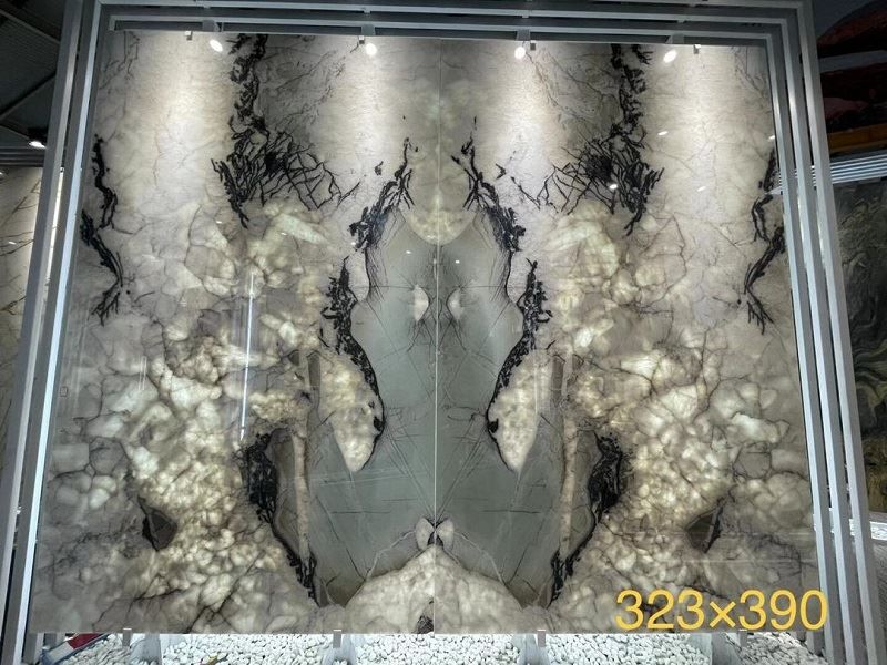 PERFECT STONE - Natural Book Match Marble Slab For Home Decoration