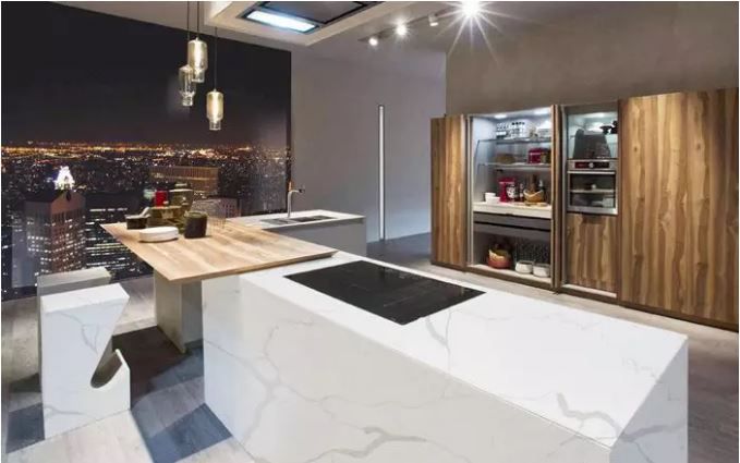 PERFECT STONE - Quartz Stone Calacatta White-the Appearance Of The Kitchen Countertop!