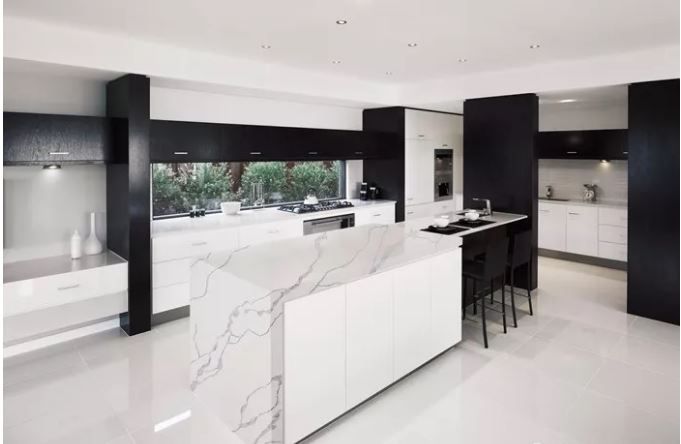 PERFECT STONE - Quartz Stone Calacatta White-the Appearance Of The Kitchen Countertop!