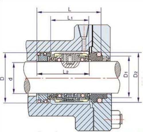 GJP Single Coil Mechanical Shaft Seal 104-30 للمضخة