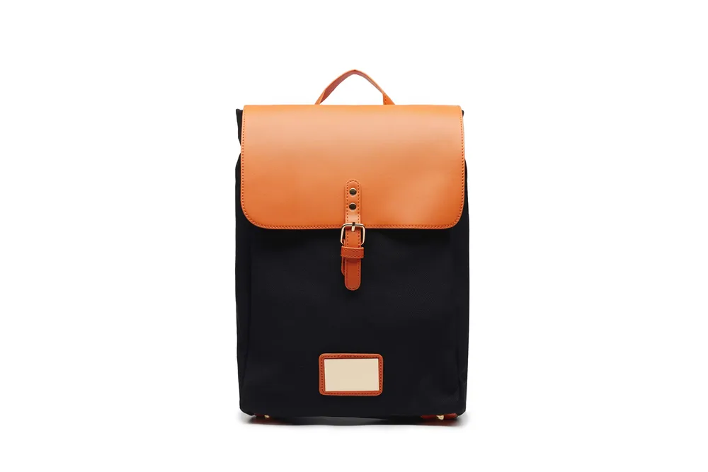 Black backpack bag in front overview 结果