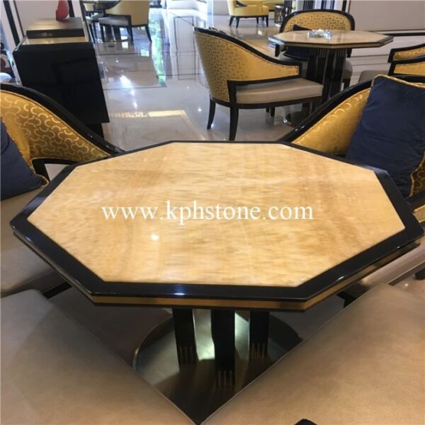 yellow honey onyx furniture coffee table tops55452305836 1663298894586