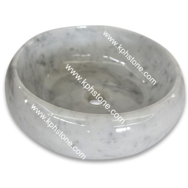nero marquina marble round vessel basin sink09285134645 1663300433434