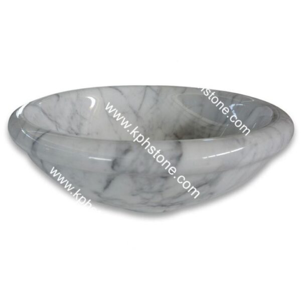 nero marquina marble round vessel basin sink09294040974 1663300438234