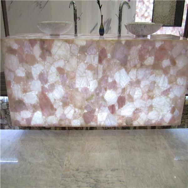 natural backlit transparent pink agate slab202001021437369472964 1663300572012
