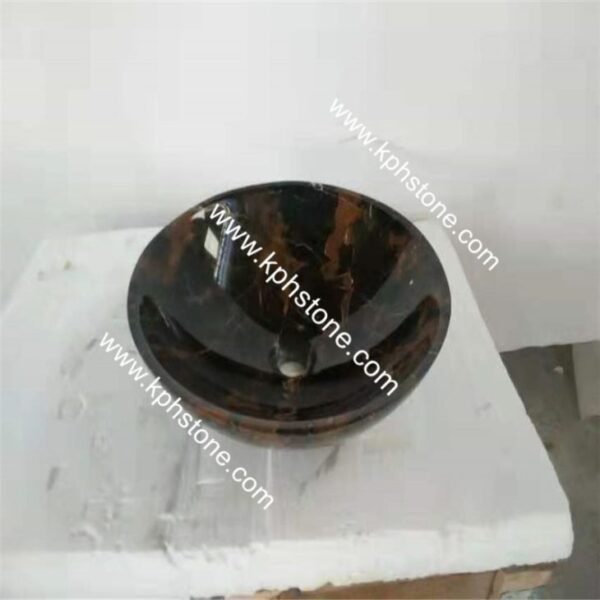 dark emperador marble round vessel basin sink58054241149 1663302723692