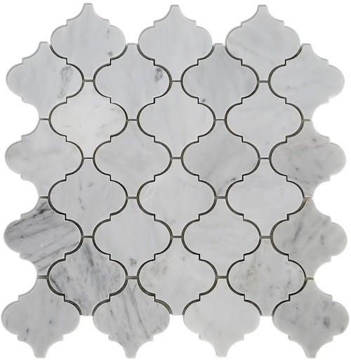carrara white rhomboid marble mosaic tile24324946314 1663303421513