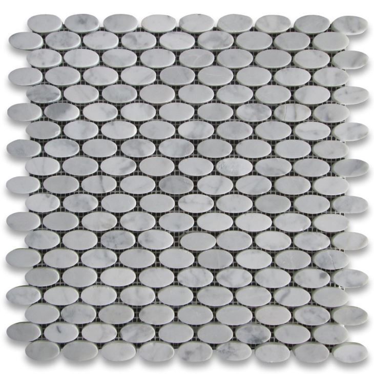 carrara white marble ellipse oval mosaic tile201907091704218085226 1663303491771