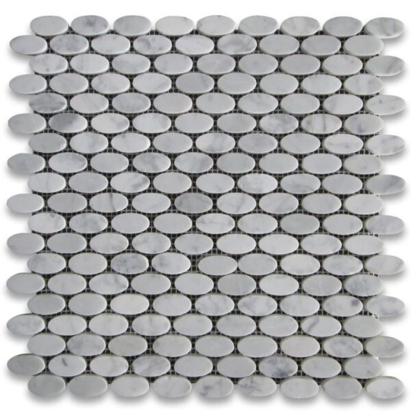 carrara white marble ellipse oval mosaic tile201907091704218085226 1663303496388