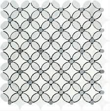 carrara white marble ellipse oval mosaic tile13337176425 1663303498561