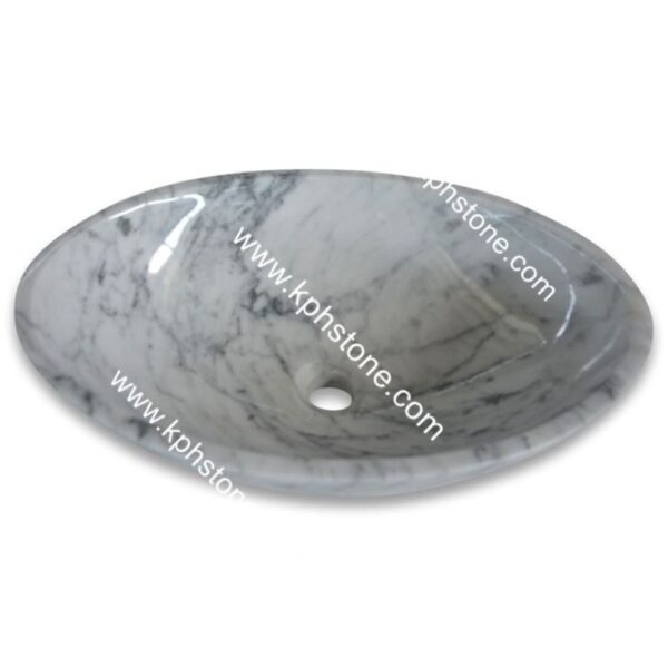 carrara marble sink 20 oblong vessel basin41137693755 1663303540647