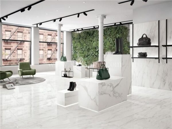 calacatta white marble in lv store decor201906181058394457842 1663303578231
