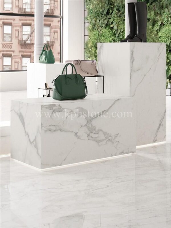 calacatta white marble in lv store decor07033926694 1663303586742