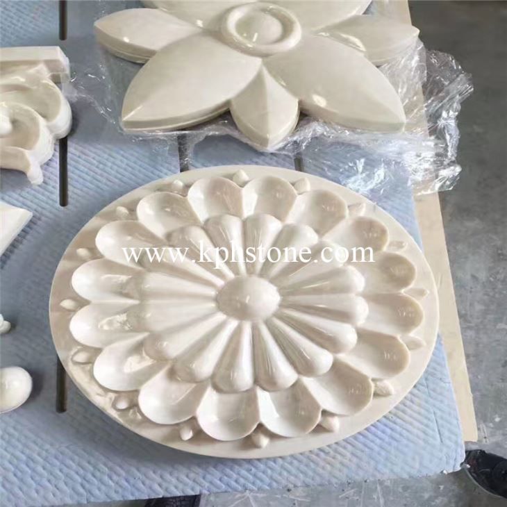 beige marble flower sculpting carved by cnc201905231830351573324 1663305262934