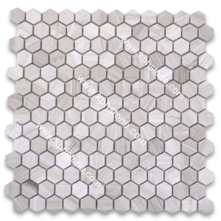 wooden white hexagon mosaic tile 12 x 12 mesh201908071133537702989 1663298880172
