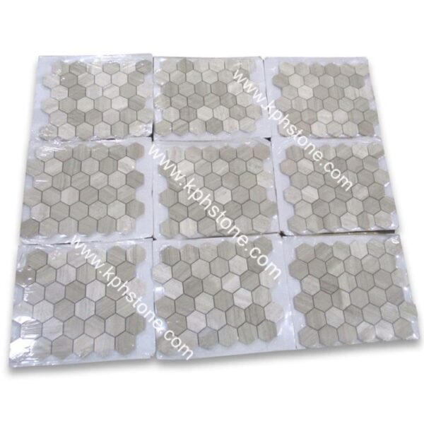 wooden white hexagon mosaic tile 12 x 12 mesh38498459164 1663298892946